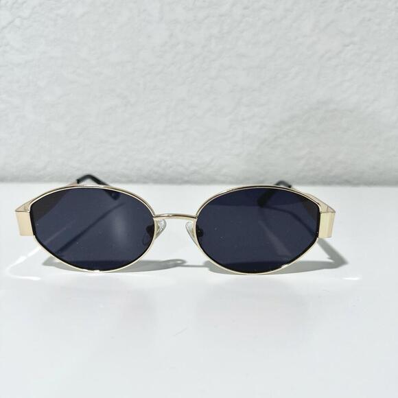 Sojos Retro Woman’s Oval Trendy Gold Sunglasses UV400 - Picture 8 of 8